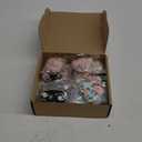 Blulu 16 Pcs Compact Mirrors for Purse Bulk Small Flower Pocket Mirror Vintage Portable Floral Folding Tea Party Favors Return Christmas Gifts for Women Birthday Wedding Makeup Travel(Gold Edge)