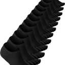Bencailor 6 Pairs Women Toe Socks Cotton Ankle No Show Low Cut Socks with Toes for Women Men Running Athletic (Black,9-11)