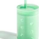 Sippy Cup for 6/6+ Month Old, Silicone Training Cup with Straw Lid, 7 oz Baby Cups 6-12 Months, for Infant and Toddlers (Lemon)