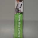 Stove Gap Covers Stainless Steel,2 Pack Stove Gap Filler Range Trim Kit with Non-Slip Mat,Easy Retractable 12.7 to 25,Sturdy and Heat Resistant Stove Gap Guards for Kitchen,Countertop (Long Style)