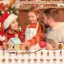 Misdary 20 Pcs Christmas Ugly Sweater Trophy Gingerbread Man Award Funny Trophy Contest Prizes Party Game Favors for Xmas Costume Contest Winner Holiday Party Supplies