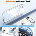 Misscase for iPhone 17 Air Magnetic Case,[Military Drop Protection] Clear Hard Plastics Cover, Camera Lens Protector,Compatible with MagSafe,Anti Yellowing Full Protection Cases-White
