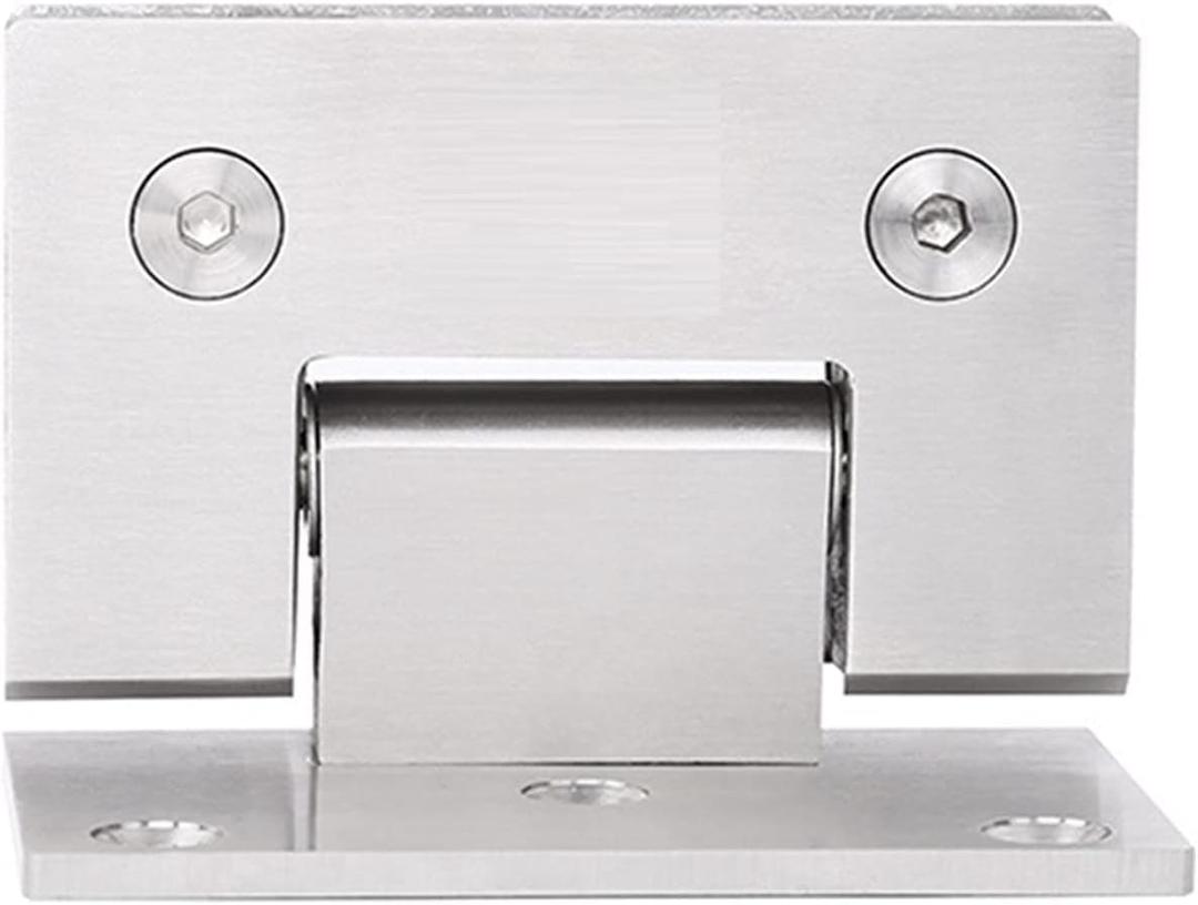 Furniture Hardware Soft Close Cabinet Hinge Accessories, 90 Degree Glass Door Cabinet Clamps Glass Shower Door Hinges Replacement Parts Wall to Glass 304 Stainless Steel