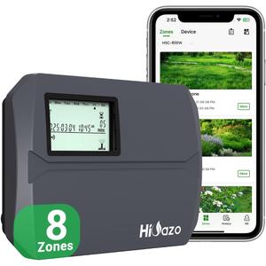 Smart Sprinkler Controller WiFi, 8 Zone Irrigation Controller Indoor with Automatic Weather-Based Watering (2025 New Version)