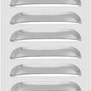 PATIKIL 4 x 12 Inch 304 Stainless Steel Vent Cover, Screen Air Grille Ventilation Cover HVAC Louvered Grill for Home Kitchen Fireplace Bathroom Wall Ceiling, Silver Tone