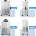 Transparent PVC Suitcase Cover, No Disassembly Required Clear Luggage Protector Suitcase Cover