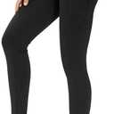 THE GYM PEOPLE Thick High Waist Yoga Pants with Pockets, Tummy Control Workout Running Yoga Leggings for Women L