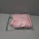 Womens V Neck Long Sleeve Cable Knit Fall Dresses Elegant Babydoll Sweater Dress (Large, Pink)