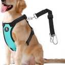 VavoPaw Dog Seat Belt, Safety Vest Dog Car Harness with Adjustable Buckle Dog Seat Belt for Vehicle Nylon Pet Safety Seat Belts Heavy Duty(XL, Blue) (XL (Chest: 24.4-34.7", Neck: 18.9-29.1"))