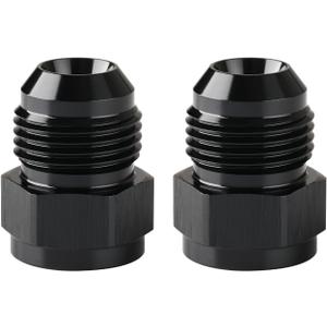 8AN Female to 10AN Male Flare Expander Fitting Adapter Aluminum Black, Pack of 2