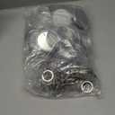 100 Pack Button Maker Keychain Supplies, 58 mm / 2.25 Inch Metal Keychain Making Kit for Button Maker Machine, Blank Badge Set with Metal Shell Back Cover, Plastic Film, Chain, Ring for DIY