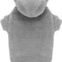 Fuzzy Dog Hoodie Dog Sweater Dog Clothes Warm Soft Cozy Dog Coats Hooded Sweatshirt Fleece XXLarge Dog Sweater Dog Hoodies for XXLarge Dogs, Gray