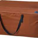 NettyPro Outdoor Patio Cushion Storage Bags Water-Resistant Extra Large 9 Ft Christmas Tree Cushion Bags for Storage, 65 x 20 x 28 Inch, Brown