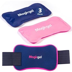 Magic Gel Ice Packs for Injuries Reusable (1 Pc 11"x5.5") - FSA HSA Eligible | Flexible Wrap Around Gel Ice Pack Knees, Back, Shoulders, Arms and Legs | Hot and Cold Compress Cold Packs for Injuries