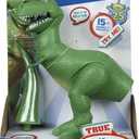 Mattel DisneyPixar Toy Story 4 True Talkers Rex Figure, 7.8 in / 19.81 cm-Tall Posable, Talking Character Figure with Authentic Movie-Inspired Look and 15+ Phrases, Gift for Kids 3 Years and Older