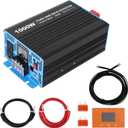1000W Pure Sine Wave Inverter - 12v to 120v Inverter Built-in 5V/2.1A USB Port with Hardwire Remote Controller, LED Indicator/Display, for Home, Rv, Truck