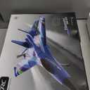 4DRC Foam RC Plane for Kids Adults, Remote Control Airplane RC Jet Helicopter Drone Plane for Kids Adults Beginner, Easy to Fly RC Fighter, Remote Control Aircraft with Automatic Balance Gyro (Blue-2 Batteries)