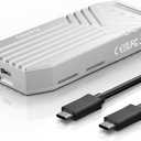 MAIWO 40Gbps M.2 NVMe SSD Enclosure with Cooling Fan Aluminum Shell Tool Free, Support 2280 B-Key B+M-Key PCIe NVMe SSD, Up to 8TB Capacity, Compatible with Thunderbolt3/4 USB4/3.0/2.0 (K1695F)