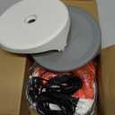 Flea Trap for Inside Your Home 2 Packs - Premium Electric Flea Traps, Natural and Child-Friendly Indoor Flea Control for Home & Garage with 5 Glue Disc Refills and 5 Lightbulbs (Gray)