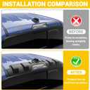 Rear Roof Protector for 2016-2023 Toyota Tacoma Truck Cab Roof Protector Rear Spoiler Guard Shield Soft TPE Material for 16-23 Tacoma Exterior Accessories(Not Fit Access Cab Models)