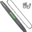 18-Inch Carbide Chainsaw Bar and Chain Combo for Husqvarna, .325" Pitch, .050" Gauge, 72 Drive Links, Fits Husqvarna 435 440 450 55 Rancher, 345 350