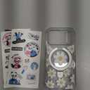 CASEKOO Floral Series Oil Painting Daisy for iPhone 17 Pro Case with Magnetic Ring Stand [Compatible with MagSafe] [Military-Grade Protection] Fashion Clear Back, Soft Edge, for Women