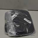 Small Crescent Puffer Purse Shoulder Bag for Women Nylon Quilted Purses Bag Adjustable Shoulder Strap Puffy bag (Black)