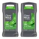 DOVE MEN + CARE Antiperspirant Deodorant Stick for Men 4 Count Extra Fresh with 72hour Sweat & Odor Protection with 1/4 Moisturizing Cream & Longlasting Citrus scent 2.7 oz