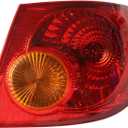 1-Pack RH Tail Light Assembly Replacement for Corolla 2005-2008 Outer Passenger Side