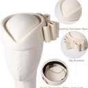 Vintage Wool Pillbox Hat Womens Dress Fascinator with Bow Formal Church Wedding Teardrop Hat (White)