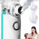 Hand Held Nebulizer (White) Two Airflow Levels, Ultra quiet, Low Power Consumption