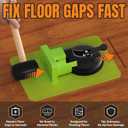 Floor Gap Fixer Tool Kit with Suction Cup & Rubber Mallet, Floating Floor Fixer Tool Repair for Laminate, LVP & Engineered Wood, Includes Silicone Pad for Textured Surfaces
