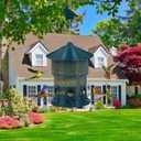 Outdoor Hanging Bird Feeder Squirrel Proof, 6 Feeding Ports with 360Chew Proof Metal Guard, Ideal for Cardinals Finches Chickadees and Wild Birds,All Weather Metal Bird Feeder