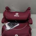 Diono Solana, No Latch, Pack of 2 Backless Booster Car Seats, Lightweight, Machine Washable Covers, Cup Holders, Pink