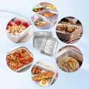 50 PCS Air Fryer Liners Disposable Aluminum Foil Liners 8" x 8" Square Airfryer Liners Non-stick Air Fryer Paper Oven Basket Food Grade Aluminum Foil Pans for Baking, Frying, Grilling, Roasting