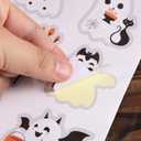 108pcs Cute Halloween Ghost Stickers, 9 Design Self-Adhesive Ghost Decals for Envelopes Labels Gifts Crafts Candy Bags Halloween Party Decoration Supplies Accessories