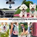 Compatible with Apple Airtag Holder with Keychain,IPX8 Waterproof GPS Cover for Air-Tags Shockproof [Anti-Scratch] Item Finders Case for Pets,Bags,Kids,Luggage,Keys-4*Black
