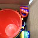 Holady 12 Pack 5'' Inch Sand Beach Buckets Pail with Beach Shovels,Sand Bucket Water Bucket for Beach Fun Great Summer Party Accessory