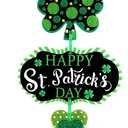 St. Patrick's Day Door Sign St. Patrick's Day Themed Hanging Welcome Sign Irish Hanging Door Decor with Shamrock Leprechaun High Hat and Feet Wall Sign Ornament for St. Patrick's Day Decoration