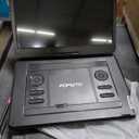 17.5" Portable TV/DVD Player with 15.6" HD Swivel Screen, Built-in ATSC Tuner & FM, Rechargeable Battery, Supports HDMI in/USB/Micro SD/AV Out, Multi-Disc Formats, Black