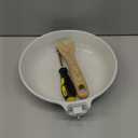 SENSARTE Nonstick Ceramic Frying Pan Skillet, 9.5 Inch Omelet Pan, Healthy Non Toxic Chef Pan, Induction Compatible Egg Pan with Heat Resistant Handle, PFAS-Free (White)