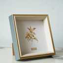 5x5 Blue Beige Square Picture Frame, 5x5 Resin Photo Frame, Wall and Desktop Display Picture Frame, Plexiglass