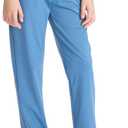 DEVOROPA Youth Boys Golf Pants Stretch Flat Front Dress Athletic Casual Pants School Uniform Chino Twill Pants Pockets (Blue, XL)