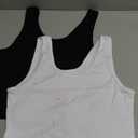 2-3Pcs Tank Tops for Women, U Neck Sleeveless Crop Tops, Basic Cropped Racerback Going Out Tops Athletic Sports Shirts, L