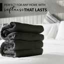 KAHAF COLLECTION 100% Cotton Bath Towels, 24x48 Pack of 6 Towels, Quick Dry, Highly Absorbent, Soft Feel Towel, Gym, Spa, Bathroom, Shower, Pool, Luxury Soft Towels (Grey, 24x48-6 Pack)