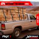 XSTRAP STANDARD Ratchet Tie Down Straps 4 Pk 10 Ft- 300 Lbs Load Cap- 900 Lbs Break Strength-Cargo Straps for UTV, ATV, Pickup,Truck, Moving Appliances, Lawn Equipment, Black