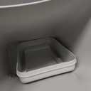 3.5 Gallons/14 Liter Small Trash Can, Plastic Swing Lid Garbage Bin，9.8" x 6.6" x 16.7"