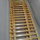 RELIANCER Bamboo Clothing Garment Rack,Free Standing Clothes Coat Hanger,Closet Organizer w/Shoe Rack,Multi-tiered Wardrobe Storage Shelves,Clothes Hanging Racks for Hall,Living Room,Bedroom,Entryway (43.5 inch)