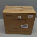 funest Bathroom Trash Can, 3.3 Gallon Slim Trash Can with Lid, Adsorption Garbage Can with Press-Top Lid, Small White Narrow Plastic Trash Bin for Bathroom, Office, Bedroom, Living Room