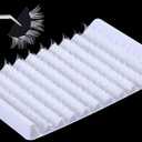 outopen white Lashes Clusters 140Pcs Natural Look False Eyelashes Extensions D Curl Wispy Cat Eye Lashes Individuals DIY Lash Extensions at Home (W01)